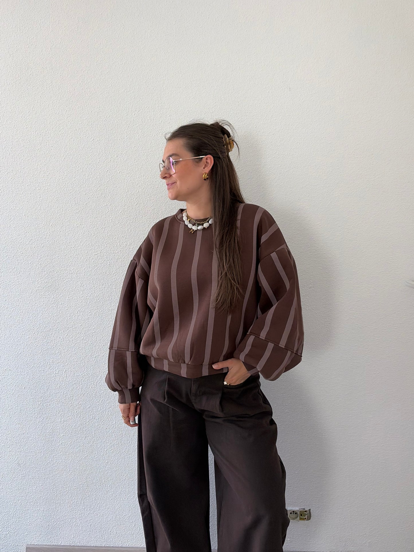 SWEATER CHOCO STREEP