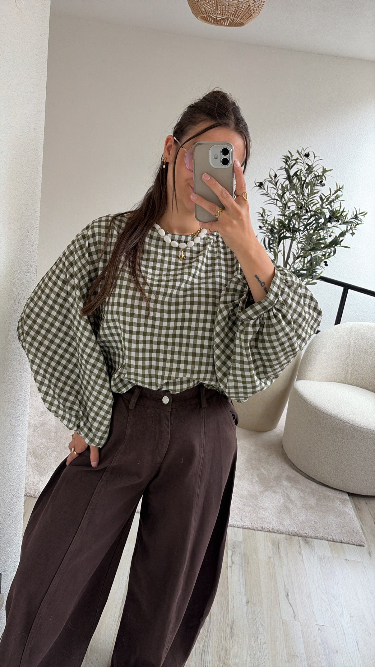 GERUITE BLOUSE KHAKI