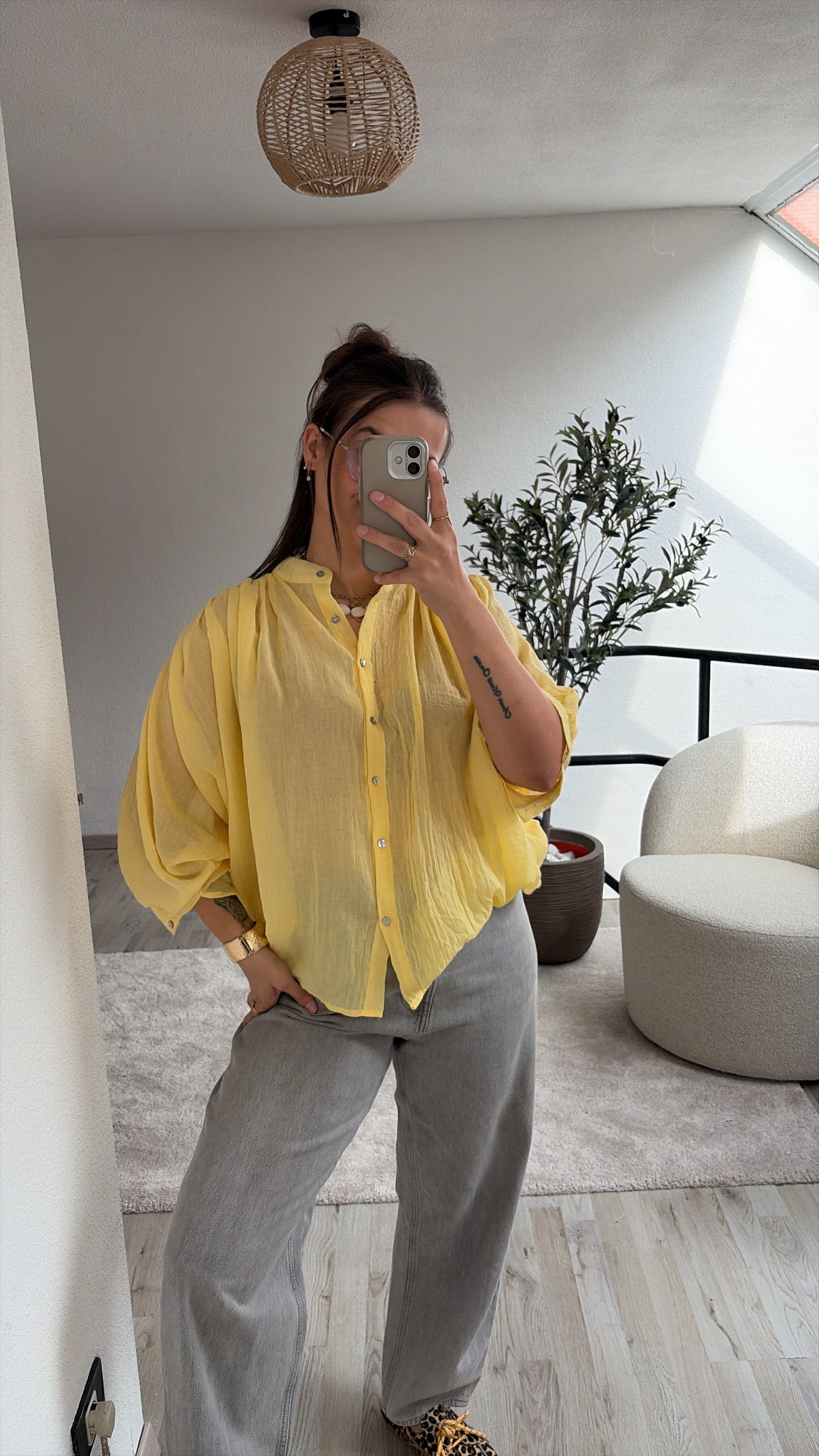 EFFEN BLOUSE GEEL