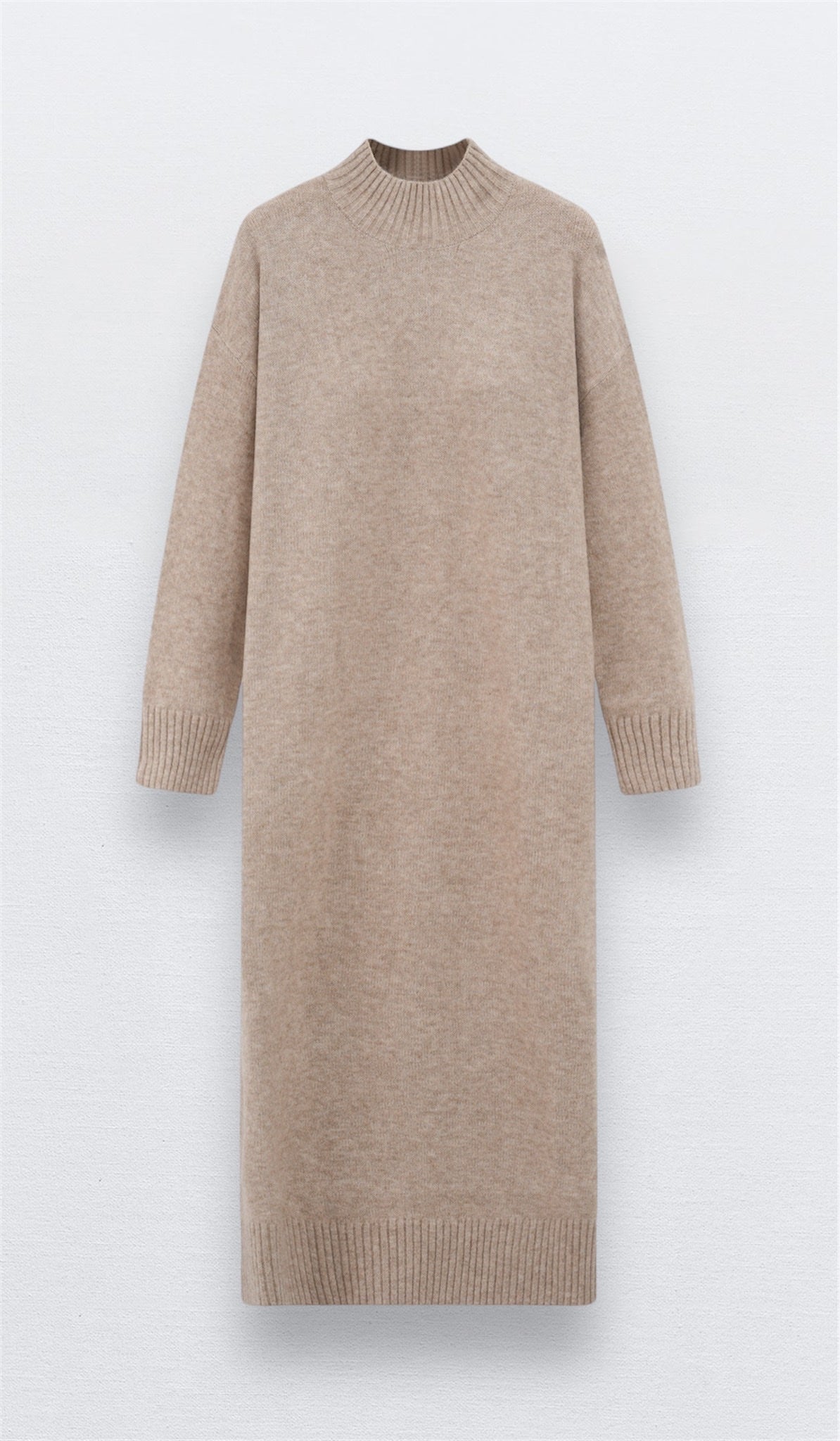 KNITTED JURK BEIGE