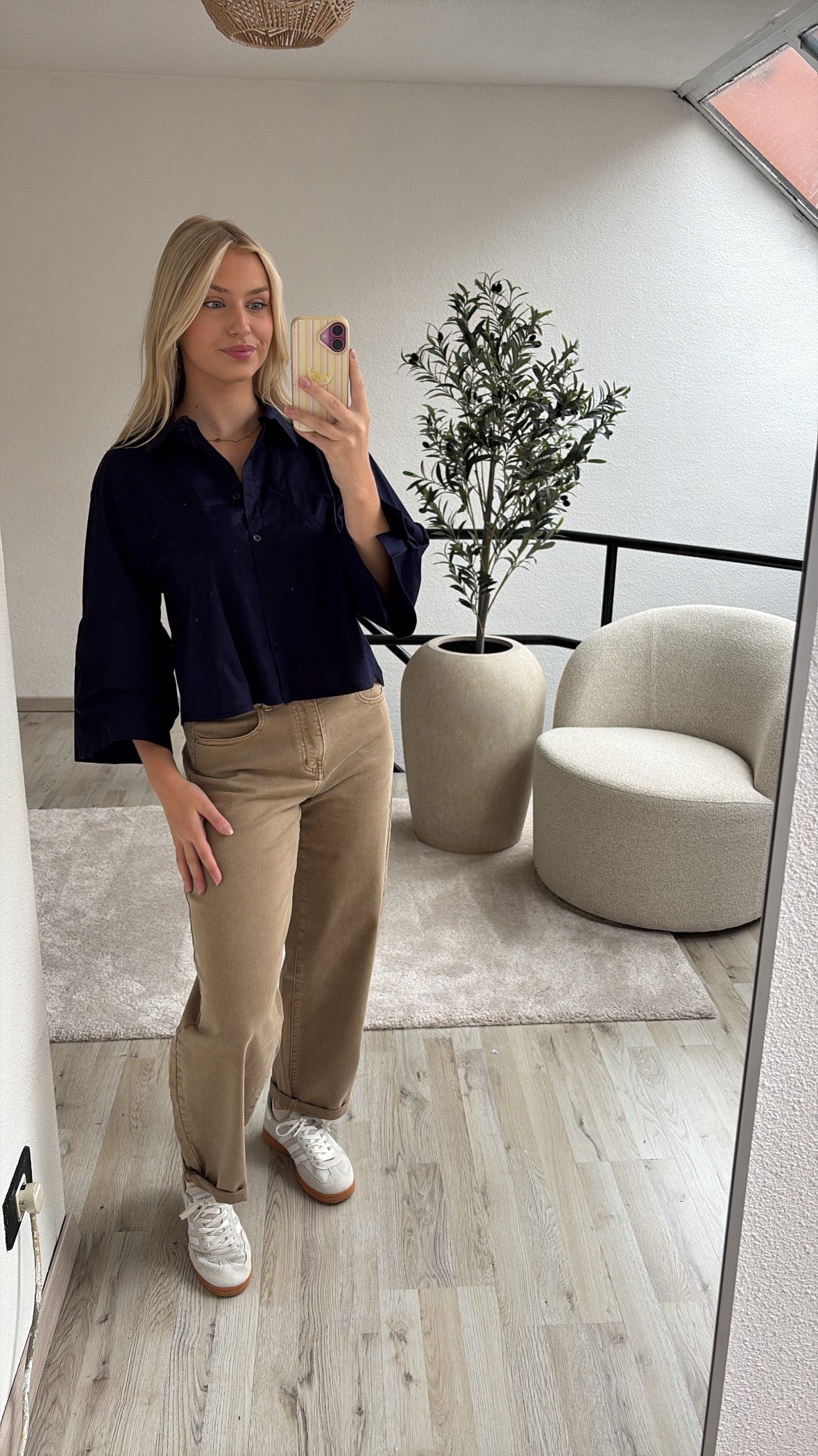 BALLOON JEANS BEIGE