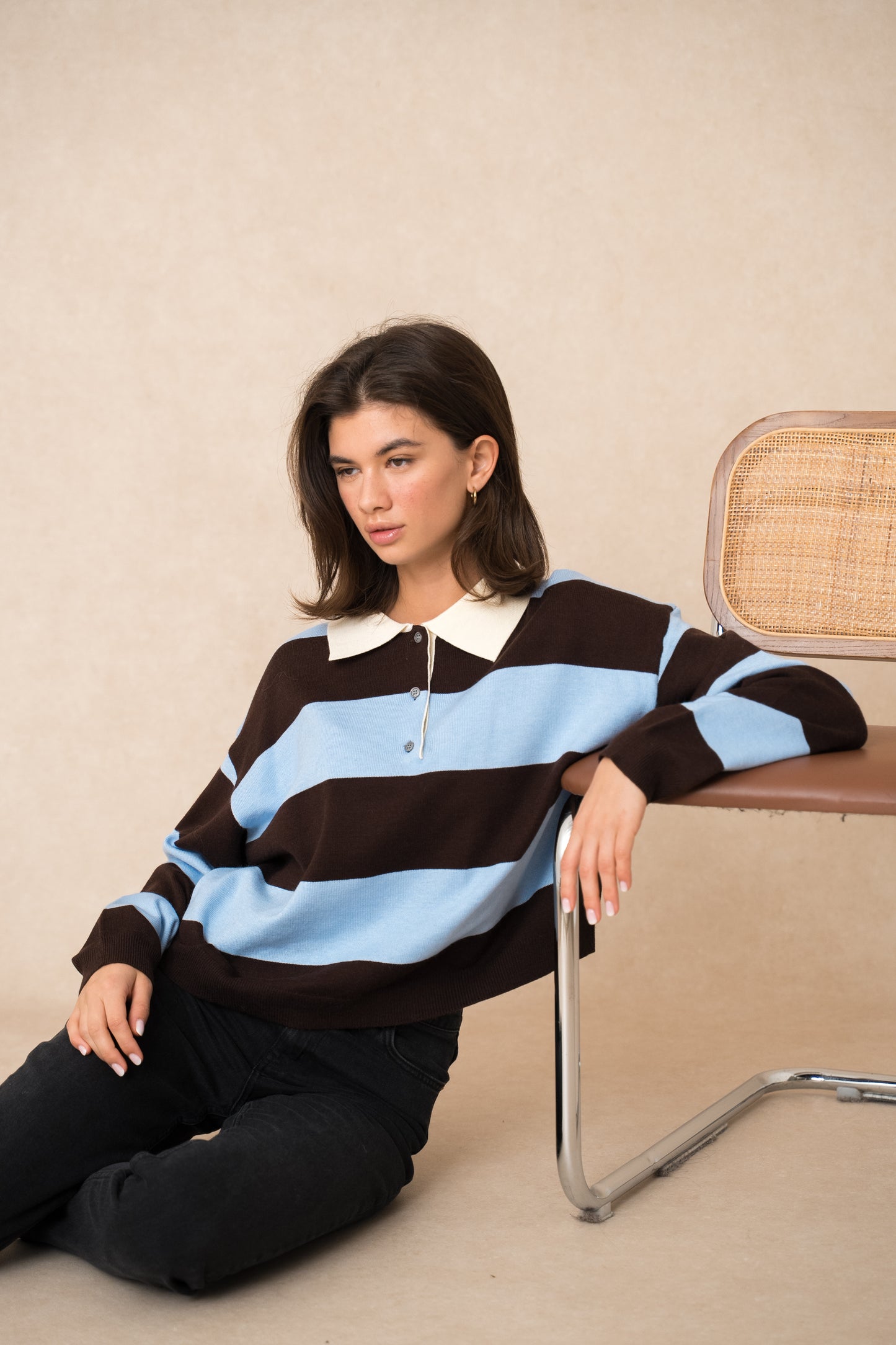 POLO KNIT BLAUW
