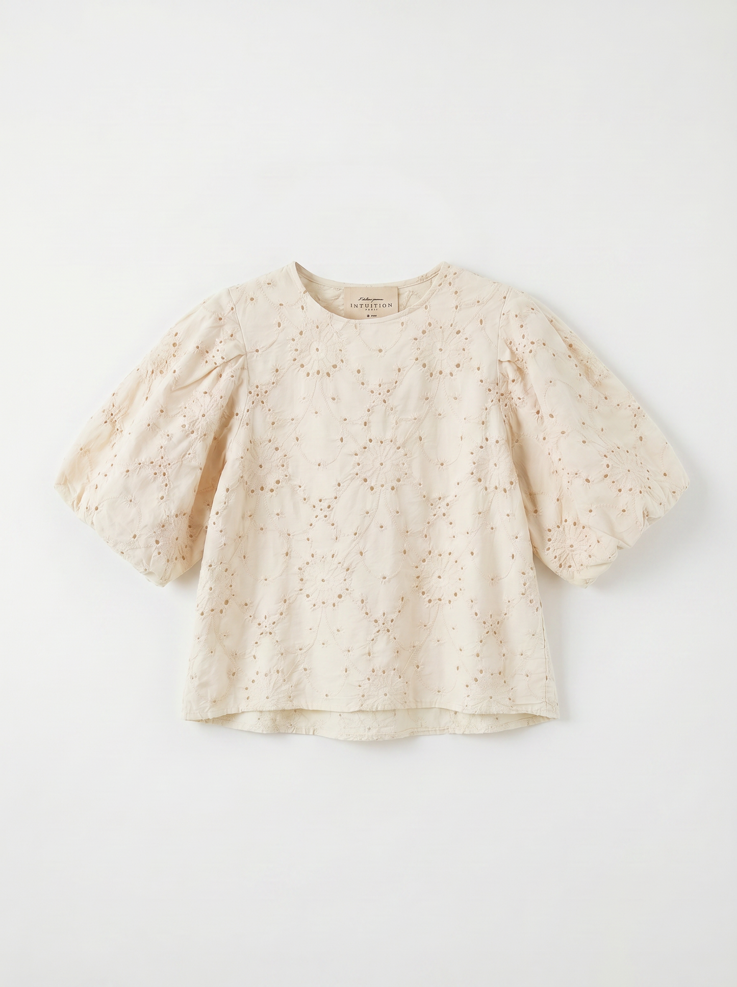 BRODERIE BLOUSE CREME