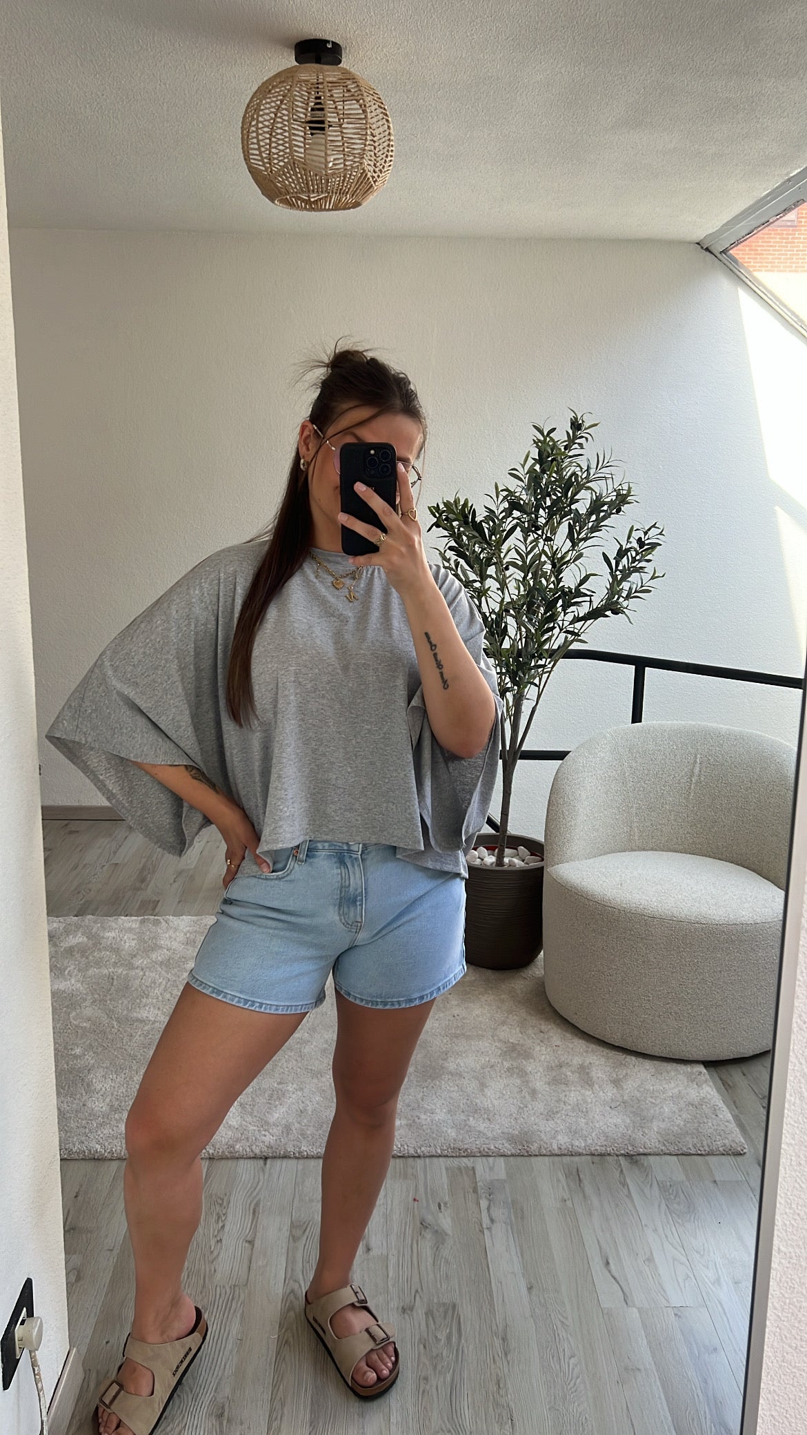 OVERSIZED TEE GRIJS