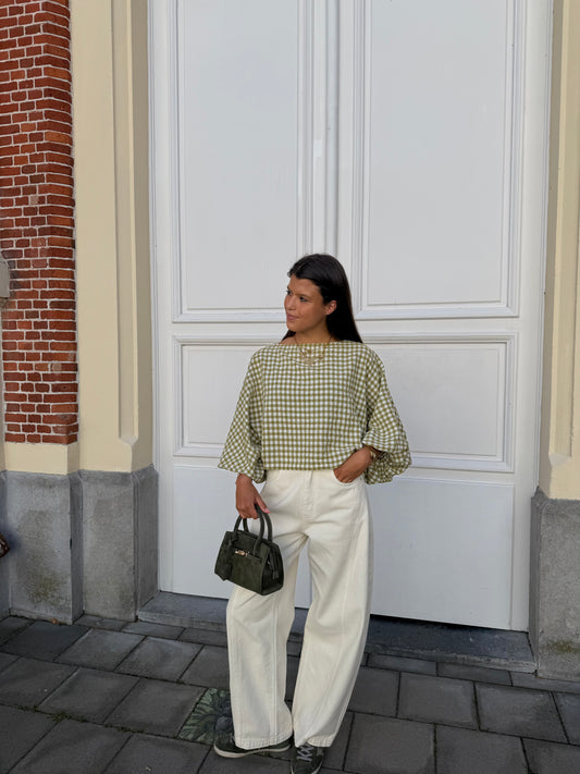 GERUITE BLOUSE OLIVE