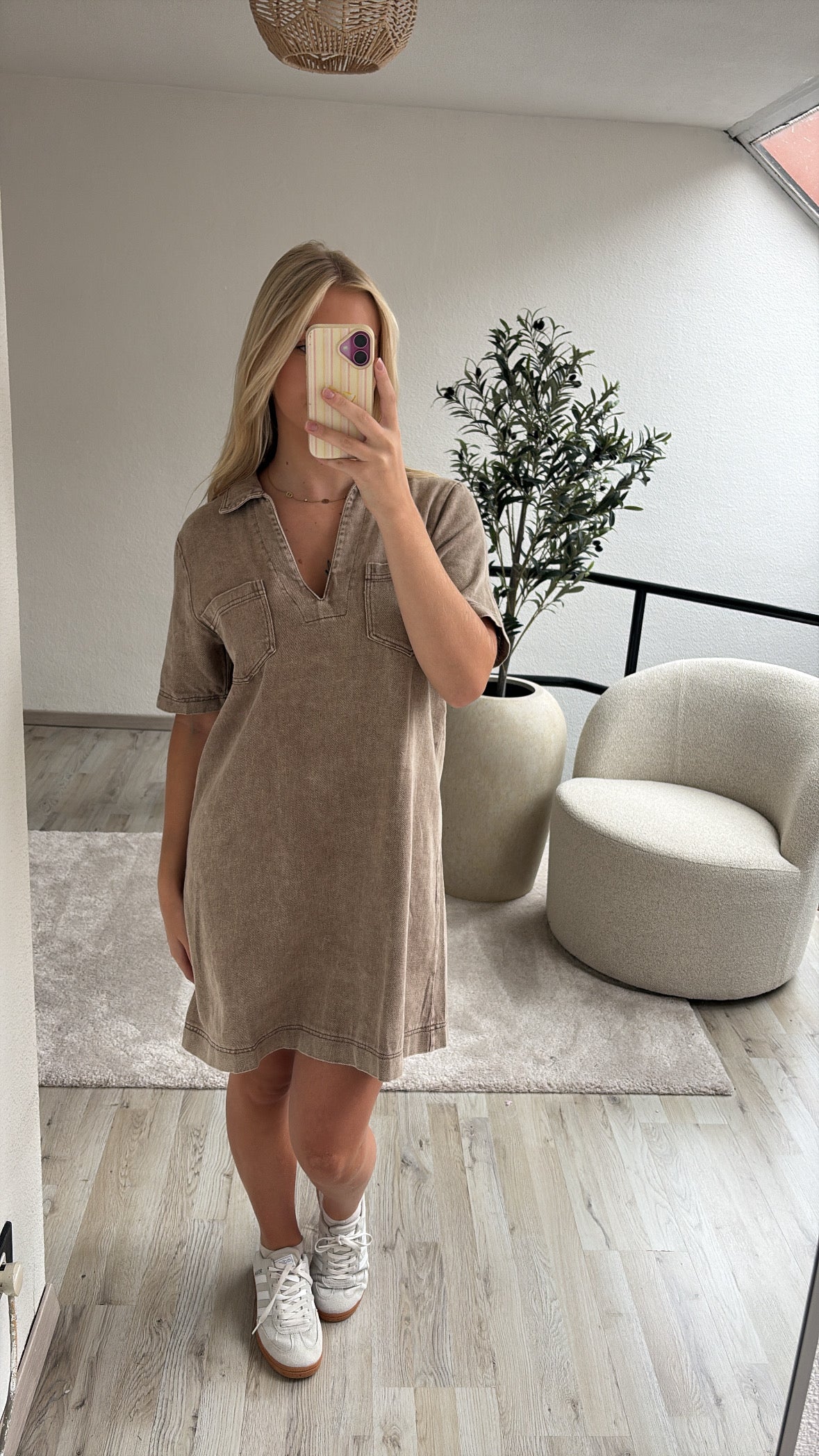 JEANSJURK TAUPE