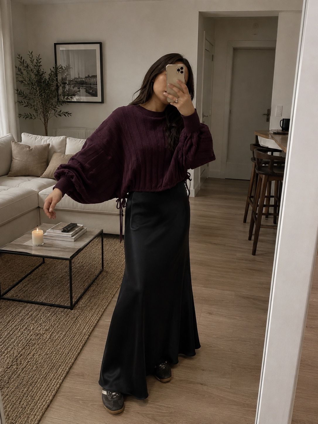 BURGUNDY KNIT