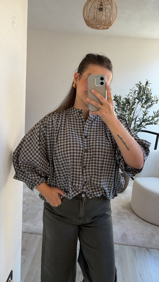 GERUITE BLOUSE MARINE