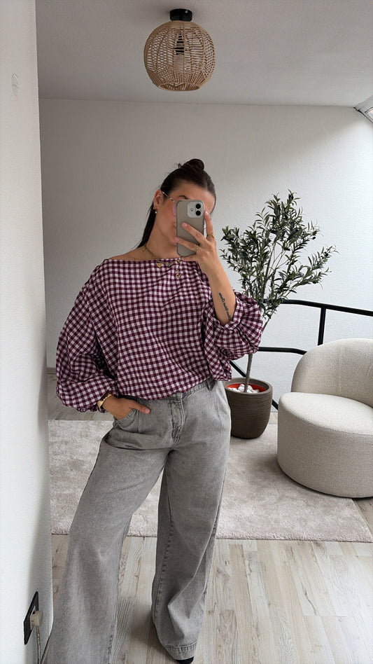 GERUITE BLOUSE VIOLET