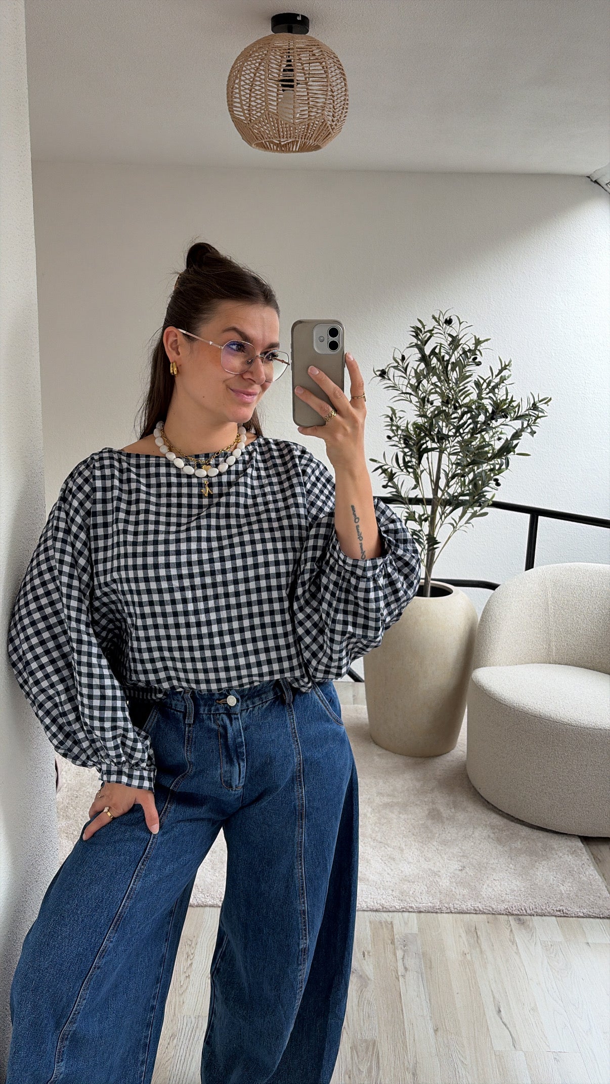 GERUITE BLOUSE MARINE