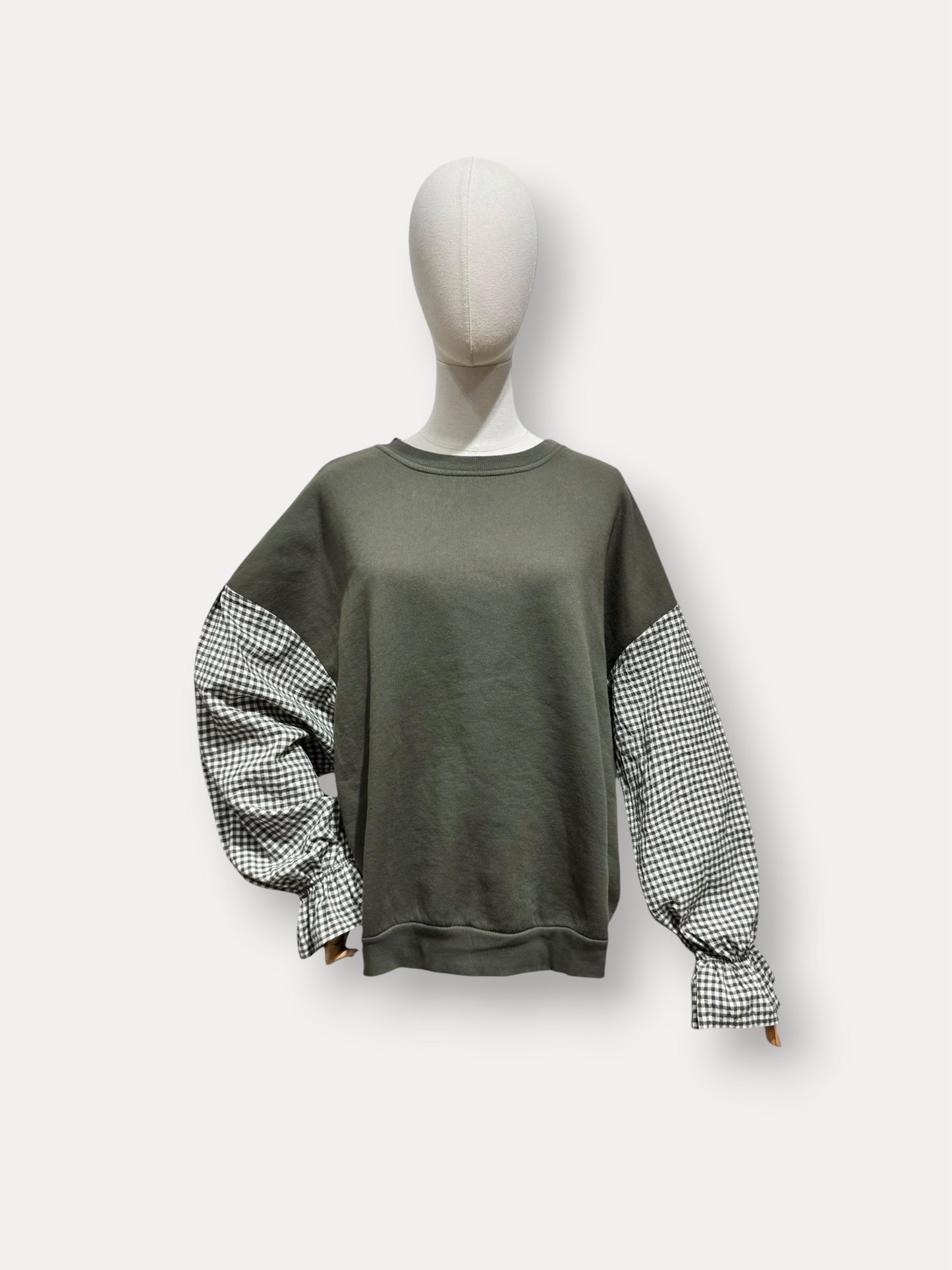 SWEATER GERUITE MOUW KHAKI
