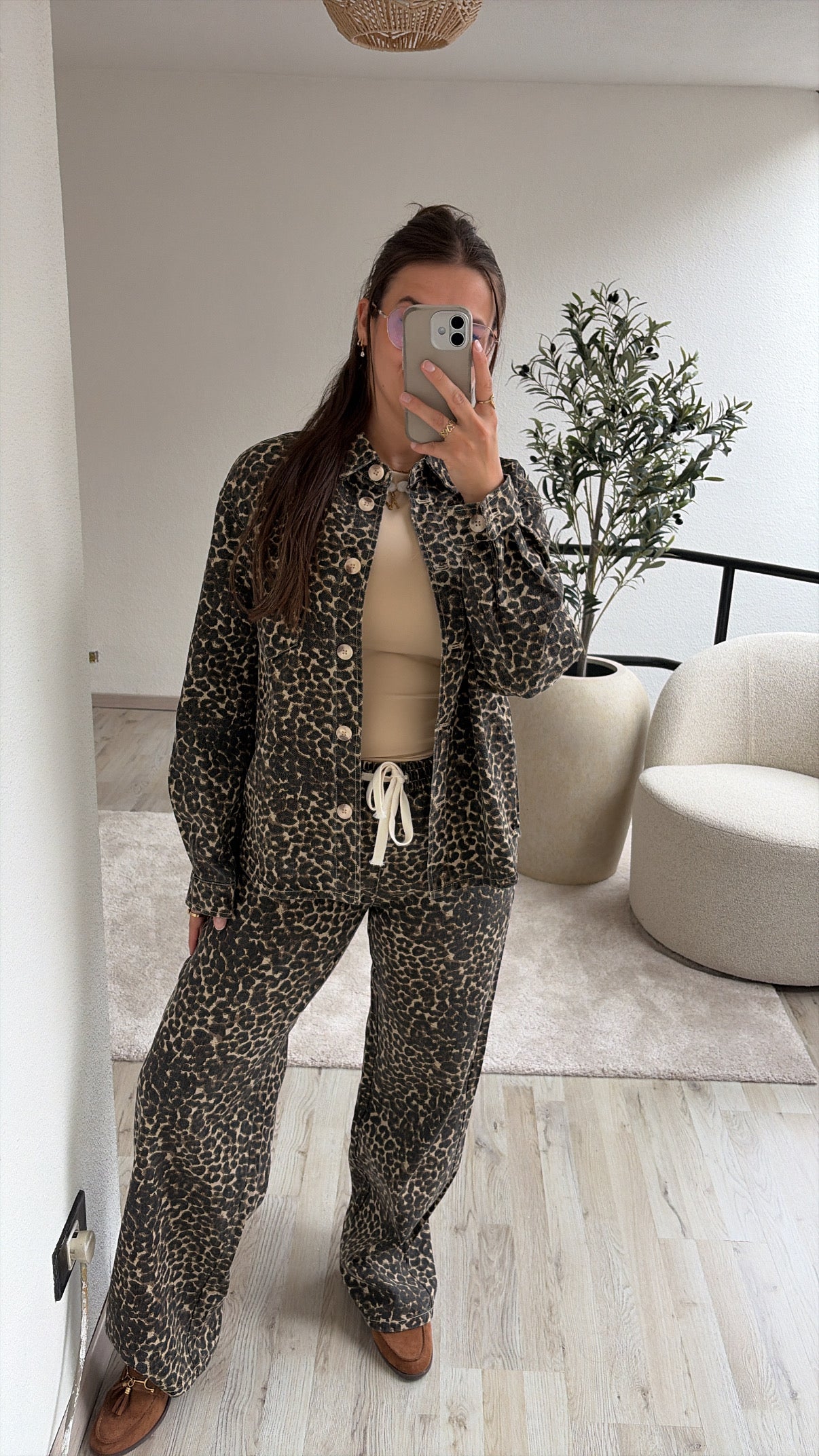 JEANSVEST LEOPARD