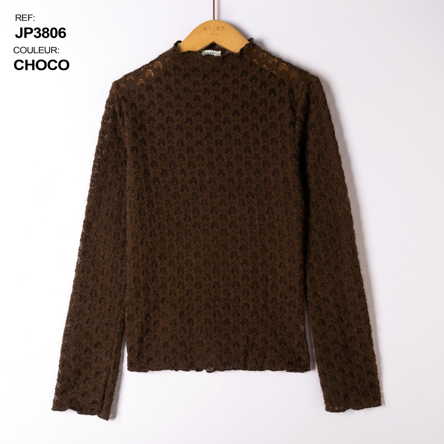 BLOUSE BRUIN KANT
