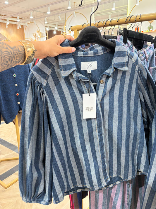 JEANSHEMD BLAUW