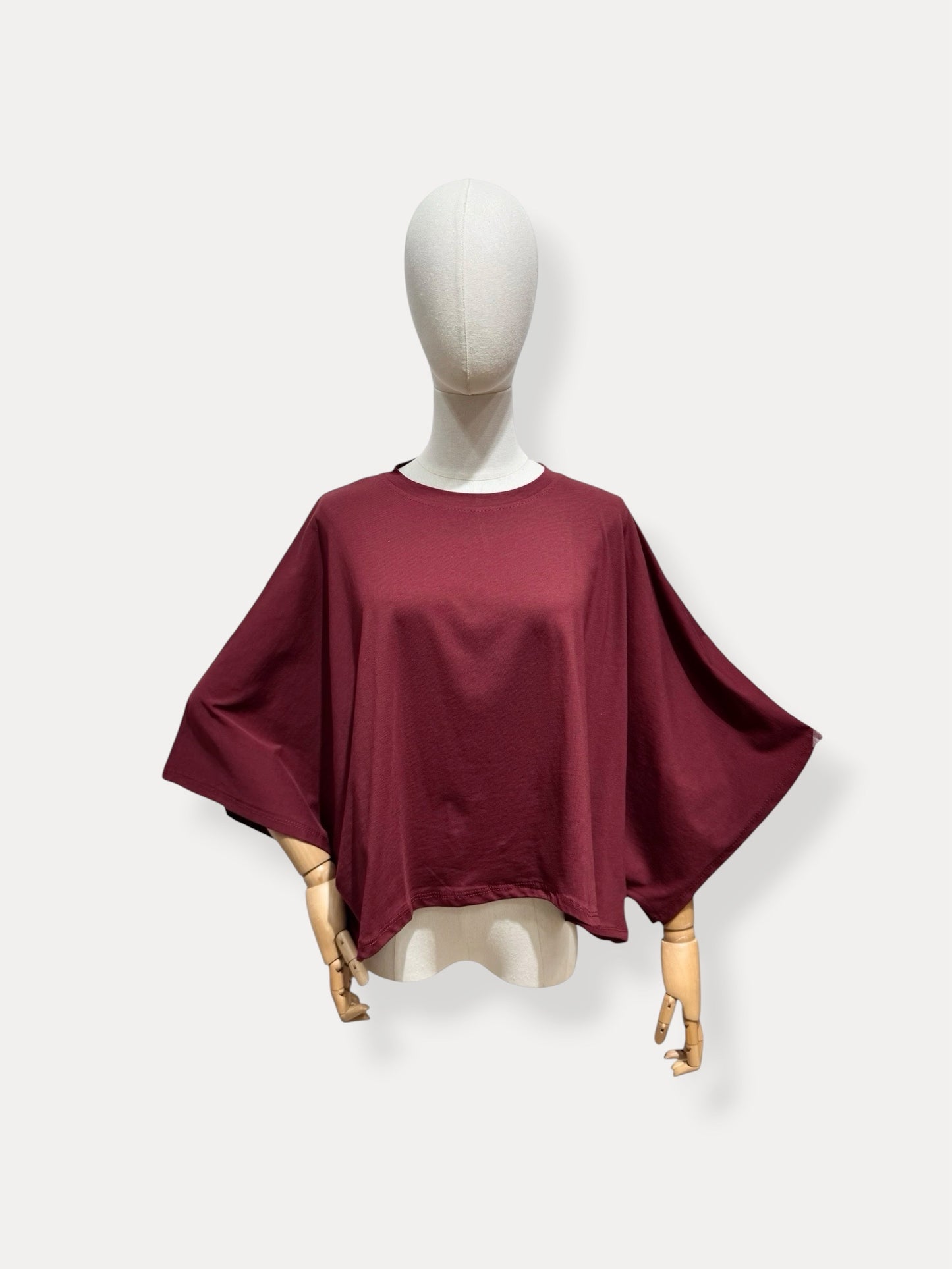 OVERSIZED TEE BURGUNDY