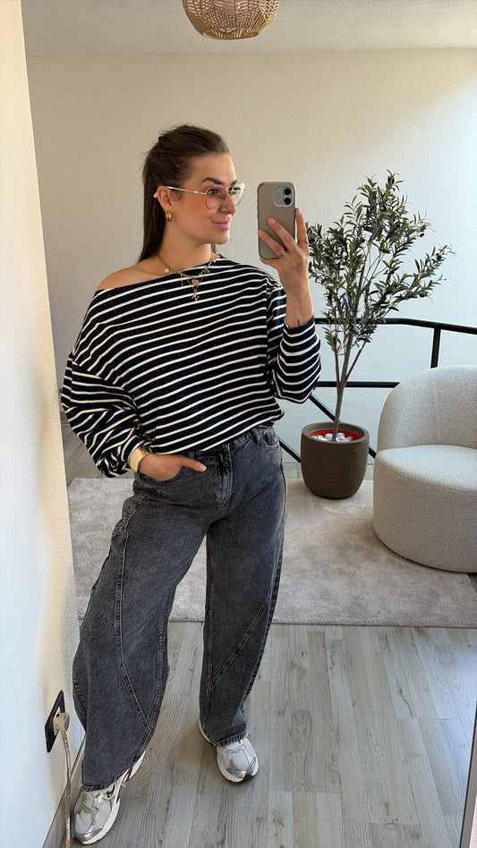 BALLOON JEANS GRIJS
