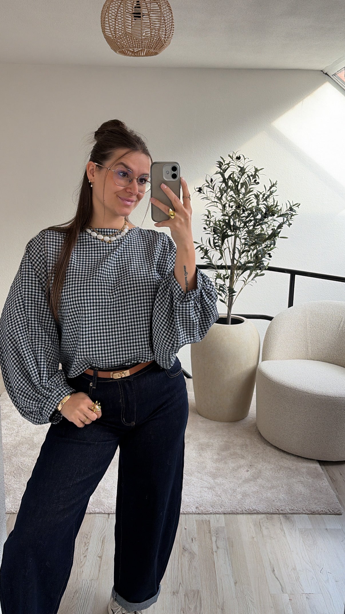 GERUITE BLOUSE MARINE