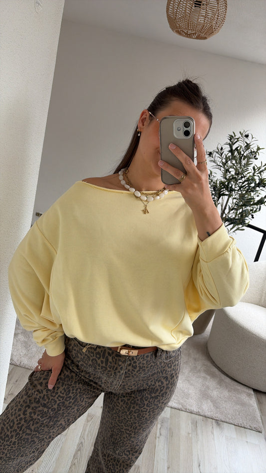 OFF SHOULDER SWEAT GEEL