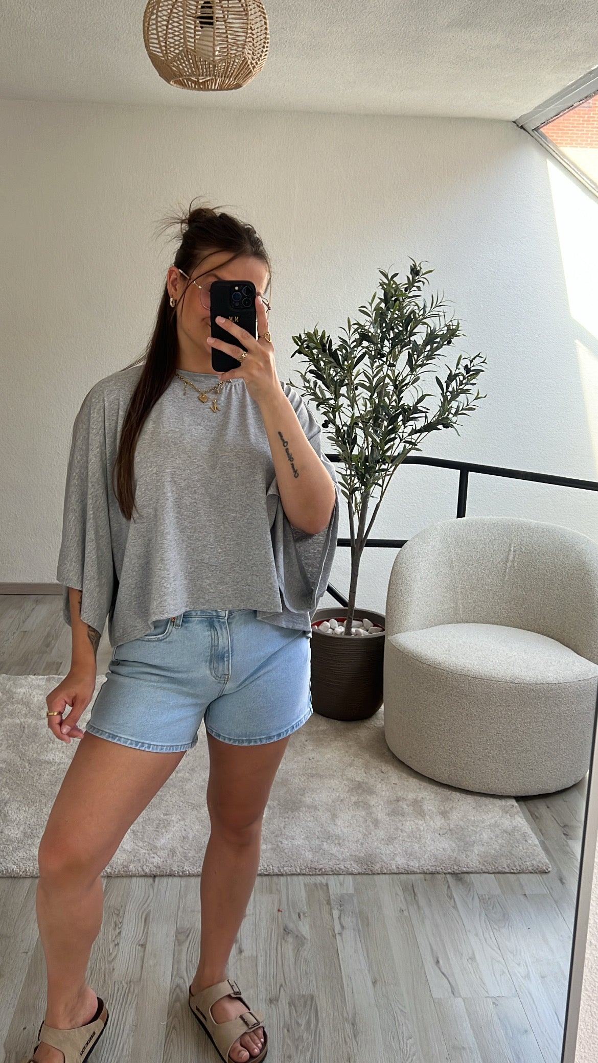 OVERSIZED TEE GRIJS
