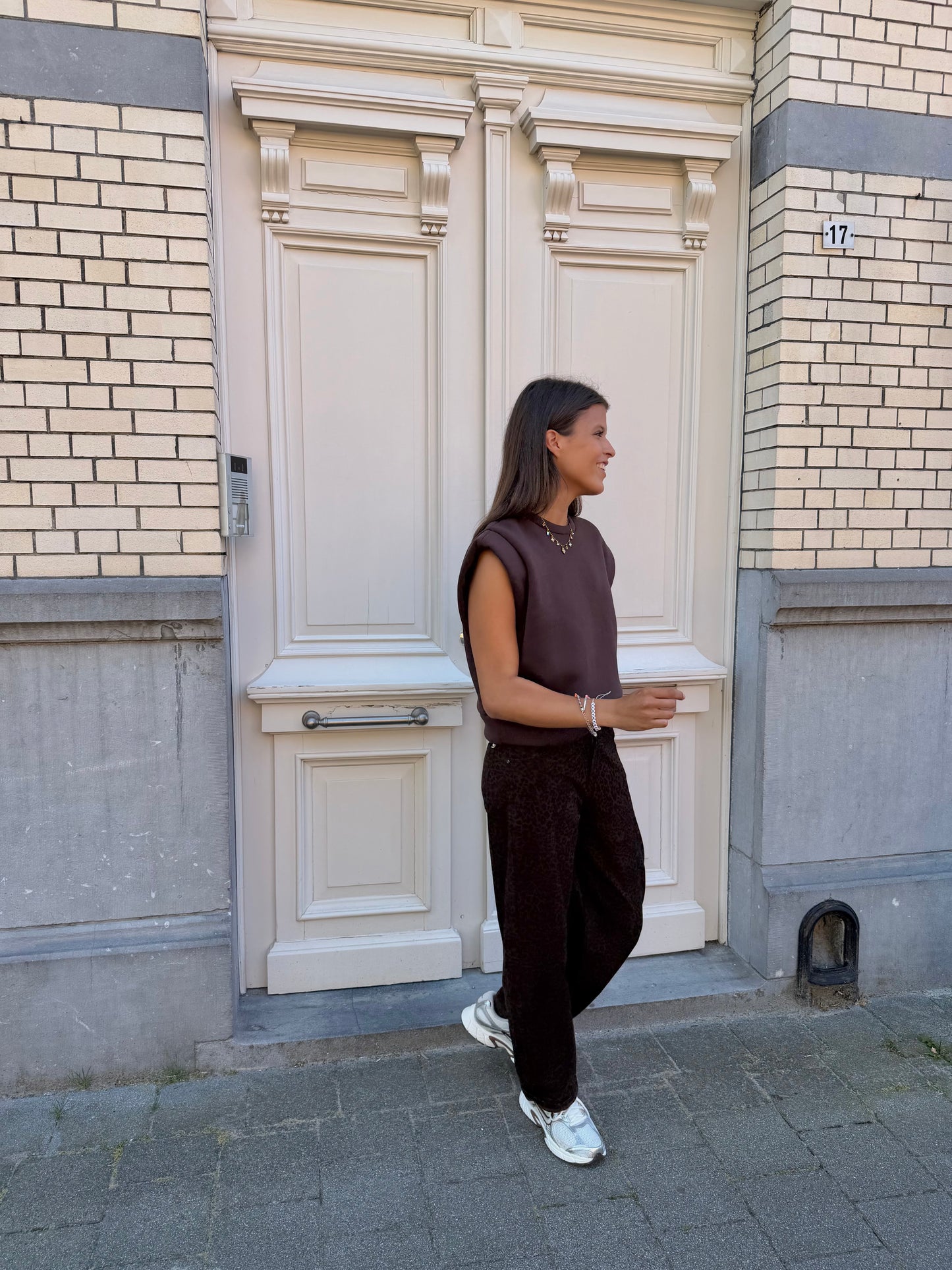 LEOPARD BALLOON JEANS
