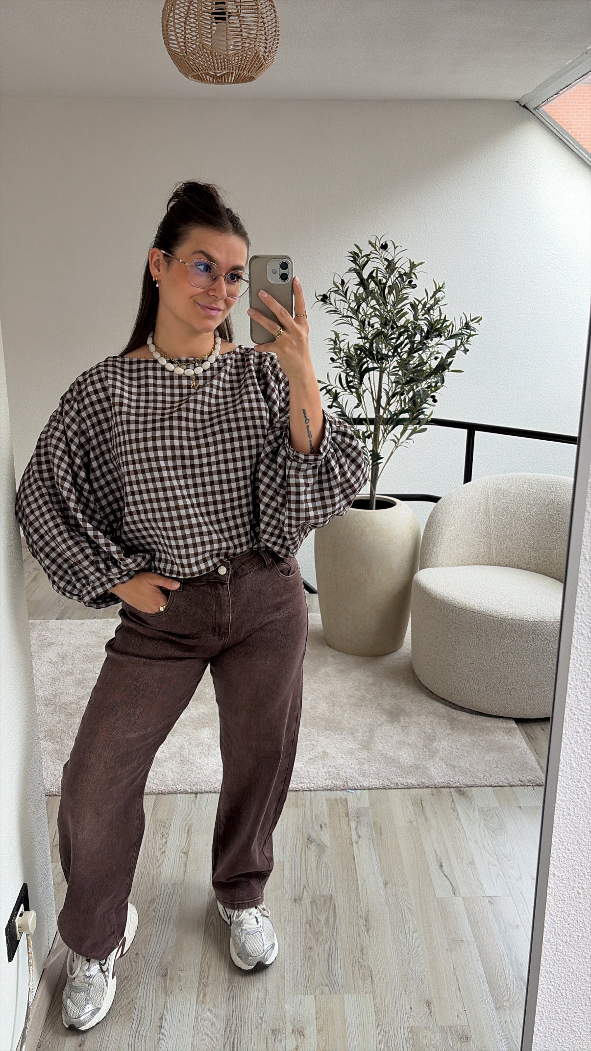 GERUITE BLOUSE BRUIN