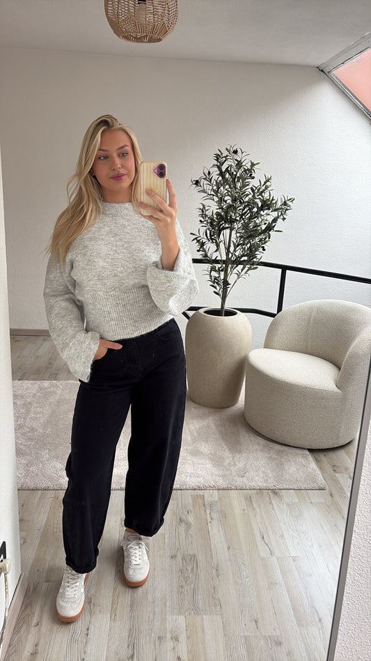 ZWARTE BALLOON JEANS