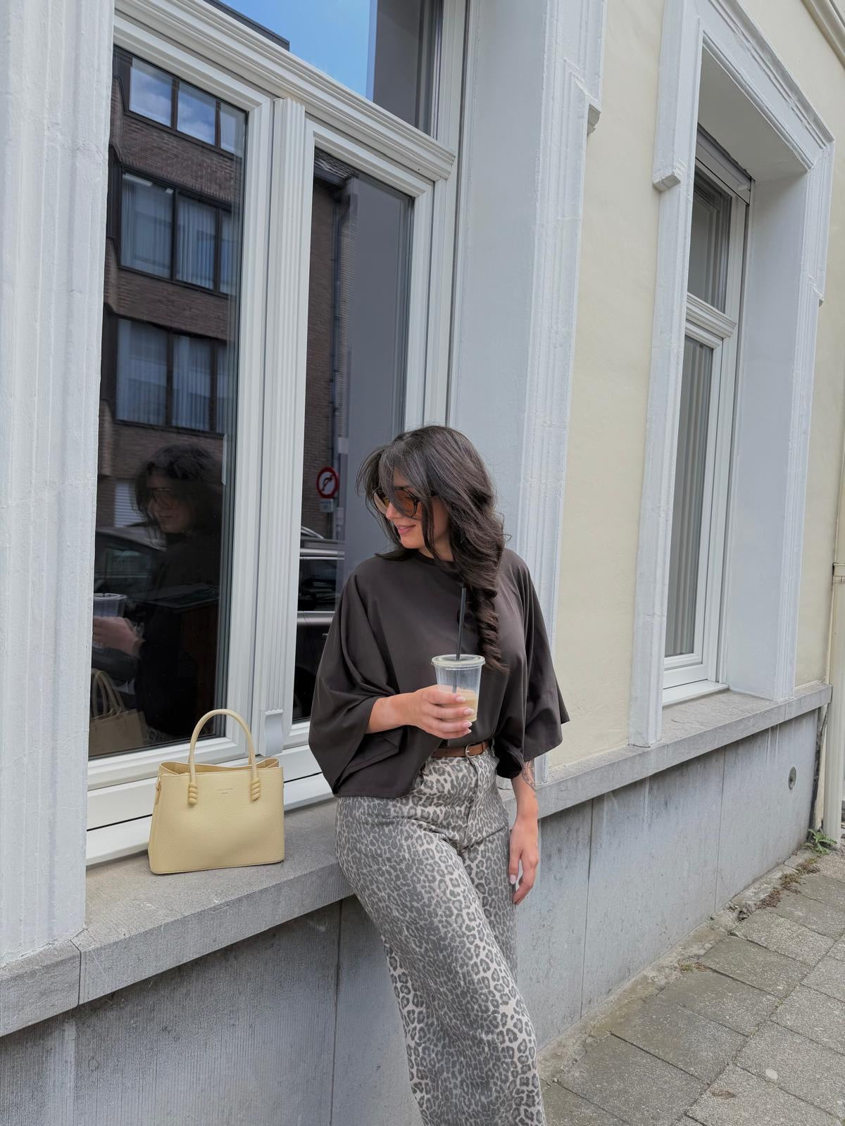 OVERSIZED TEE CHOCO
