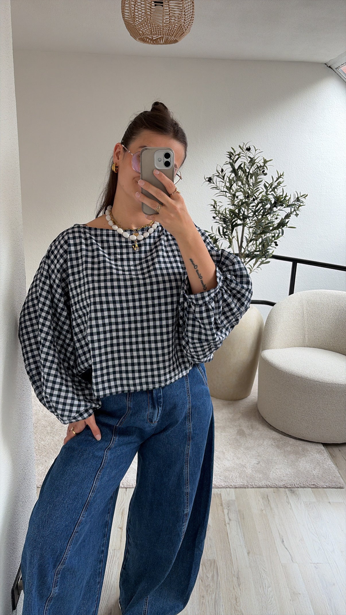 GERUITE BLOUSE MARINE