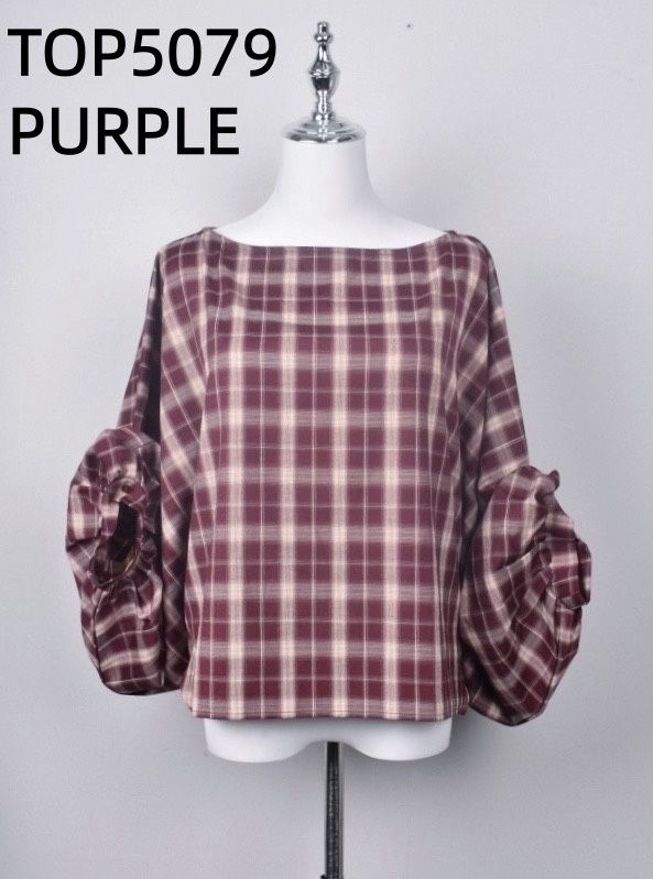 GERUITE BLOUSE BURGUNDY