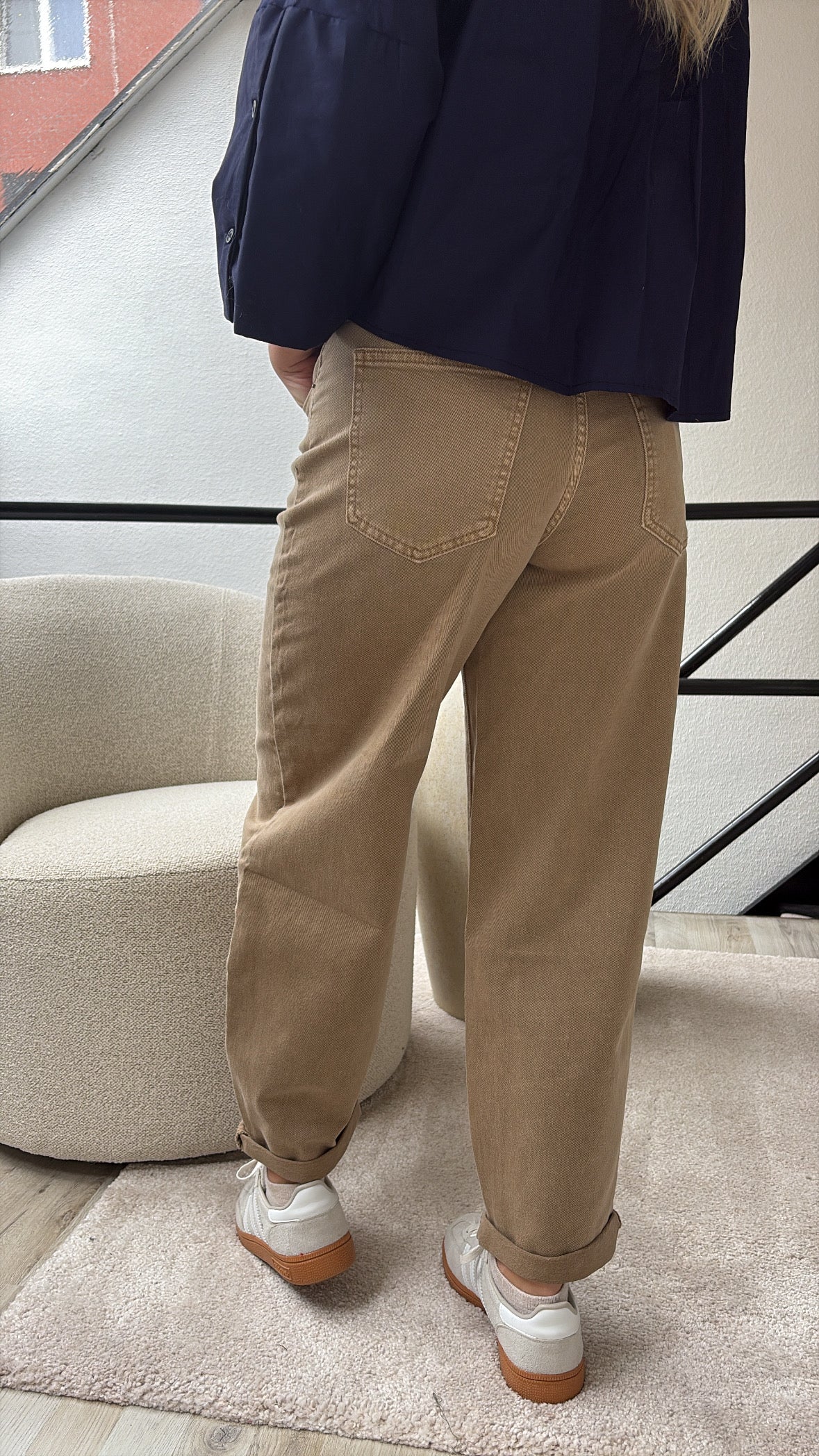 BALLOON JEANS BEIGE