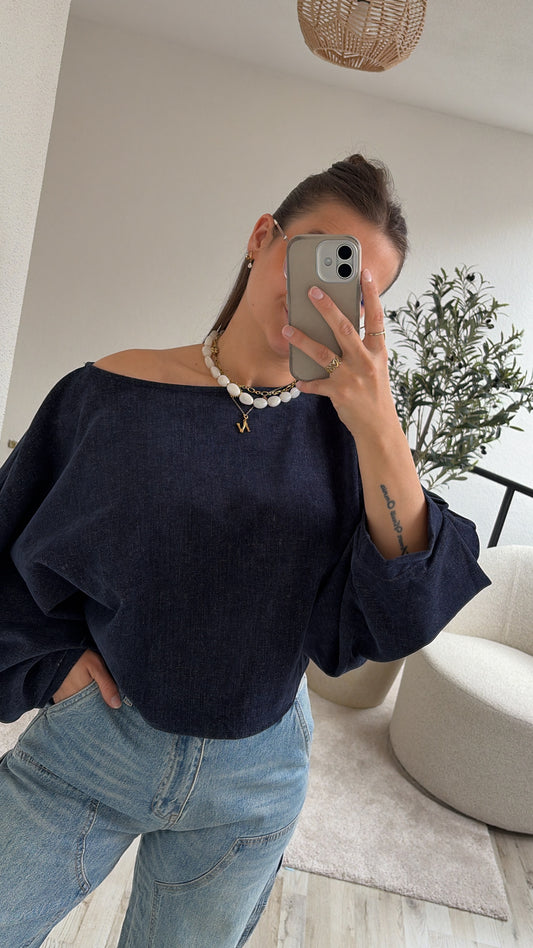 CORDUROY BLOUSE MARINE