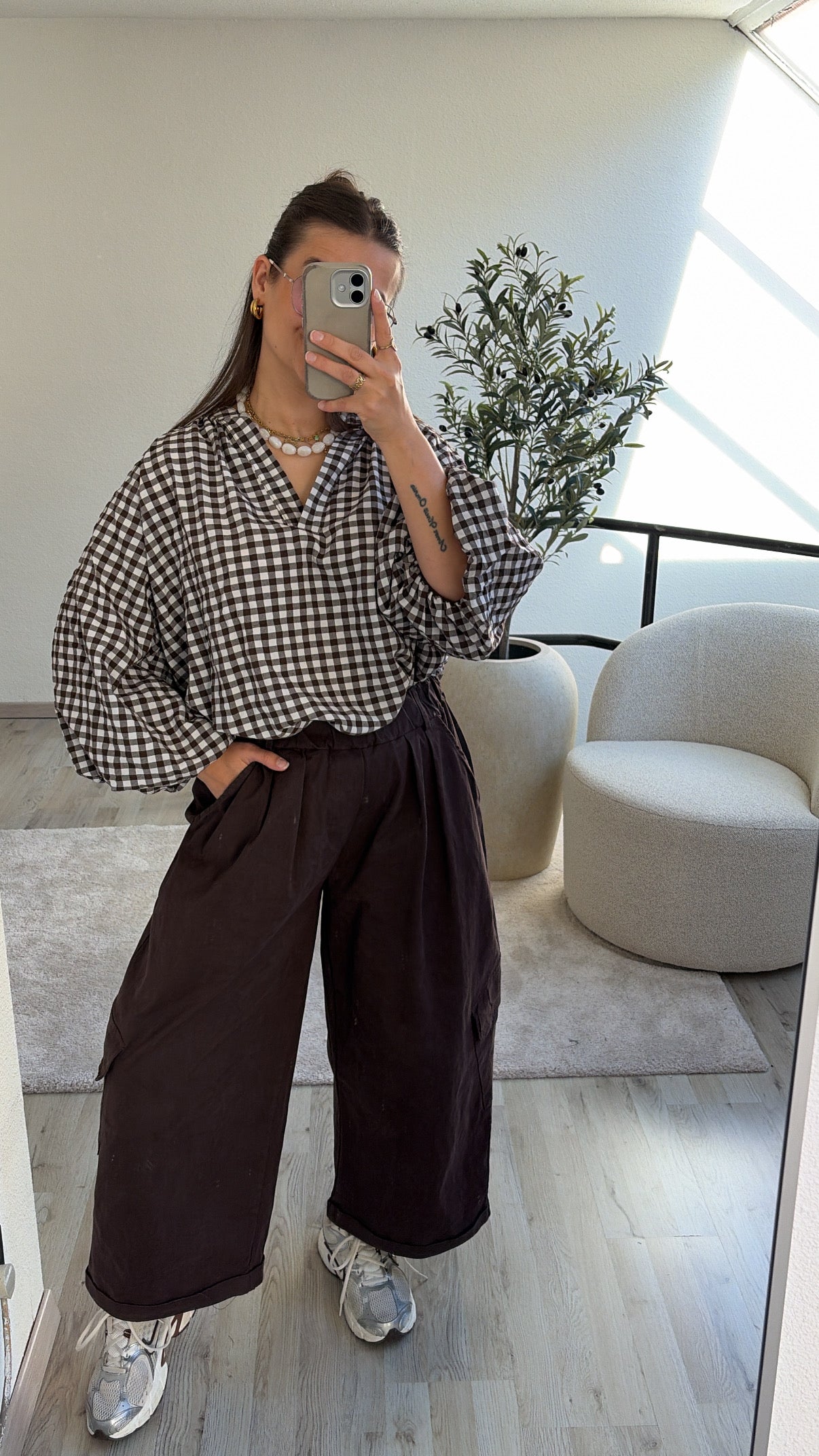 GERUITE BLOUSE BRUIN
