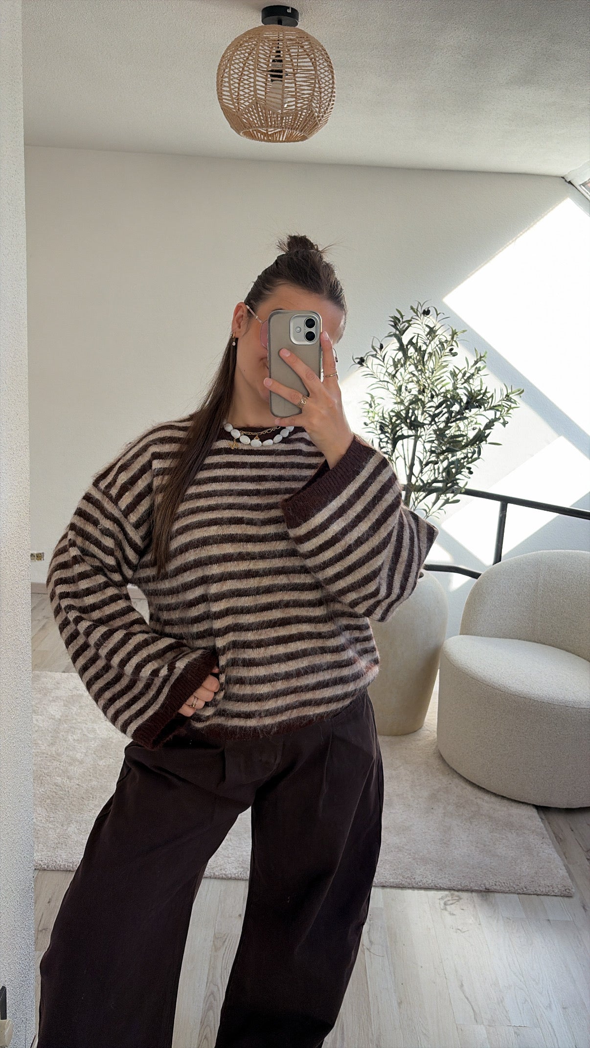 STRIPED KNIT CHOCO