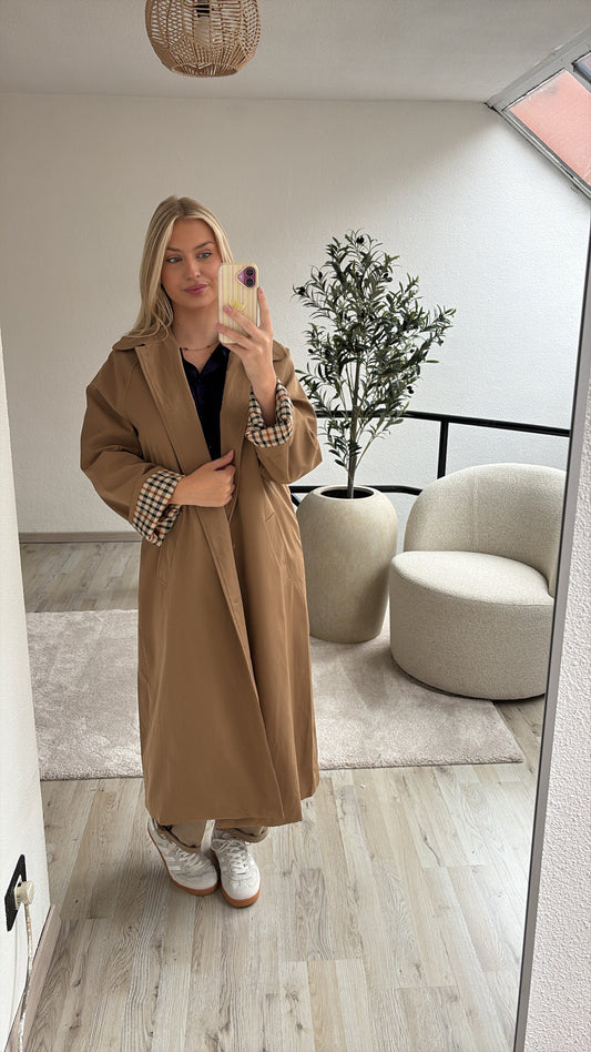 LANGE TRENCHCOAT CAMEL