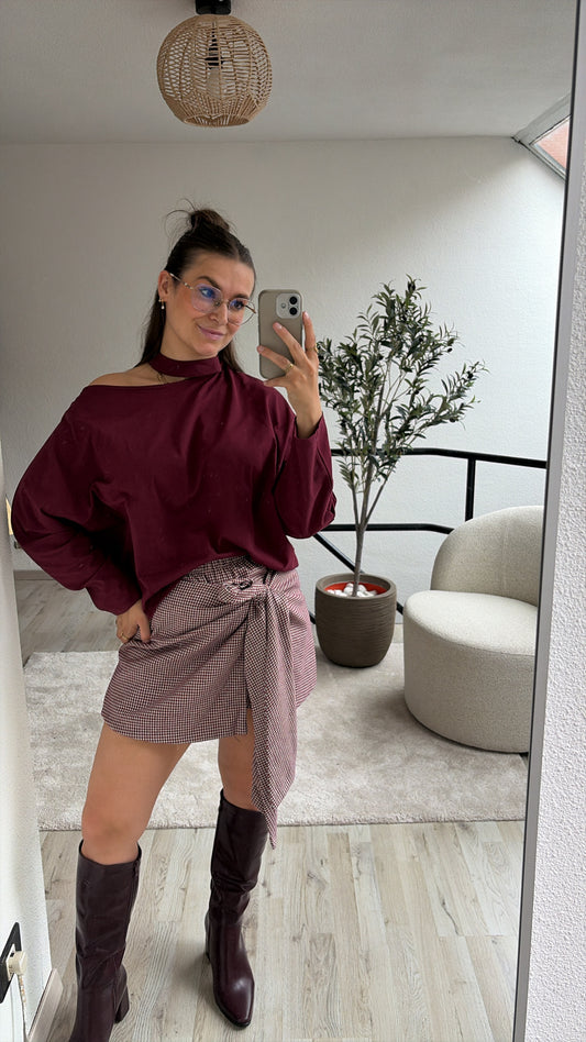 GERUITE SKORT BURGUNDY