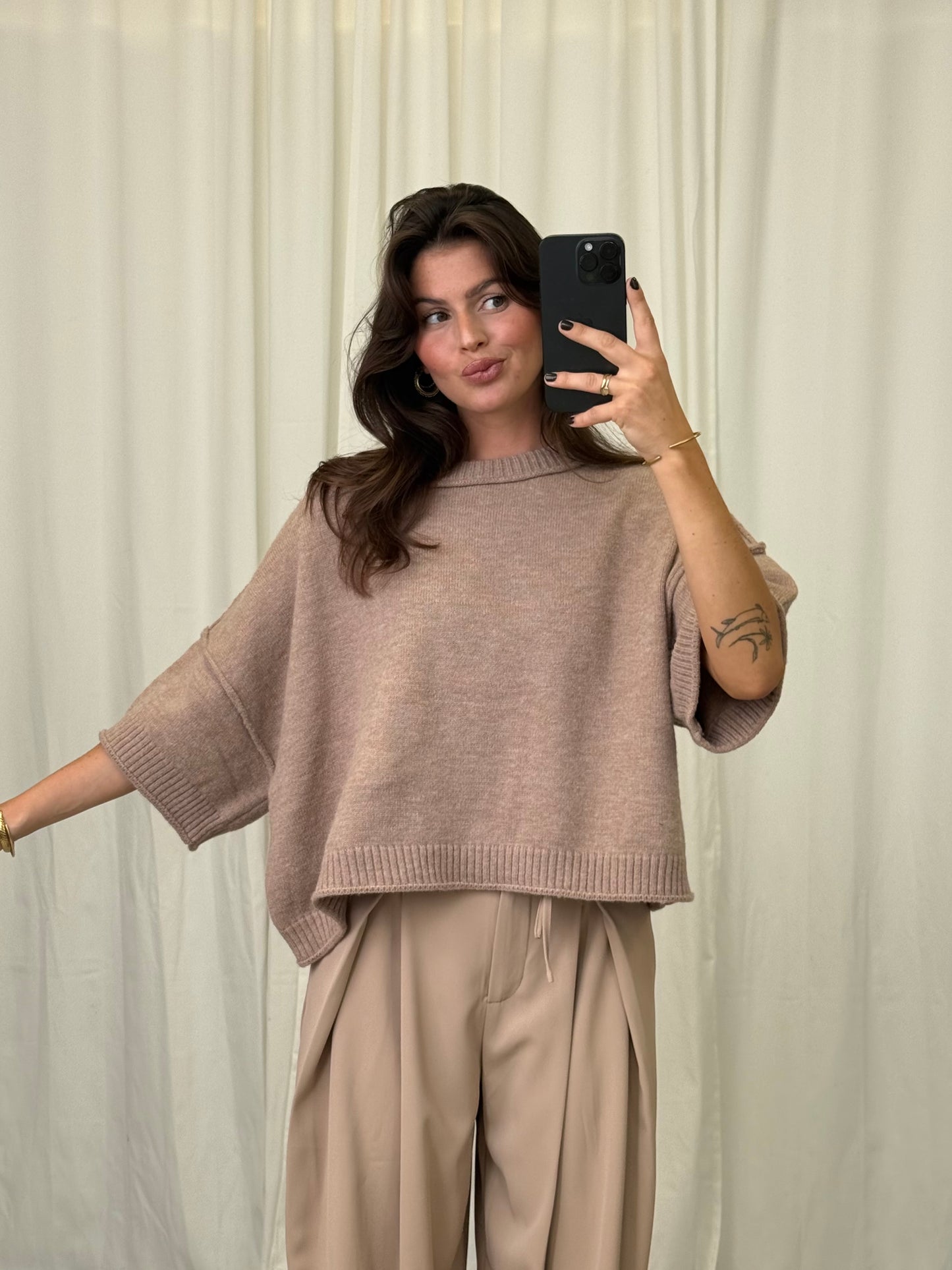 TAUPE KNIT