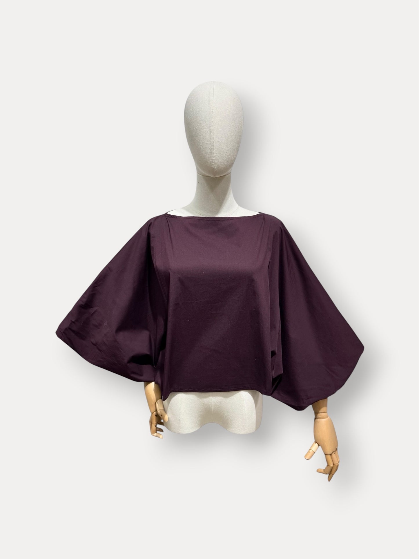 PUFFY BLOUSE PRUNE