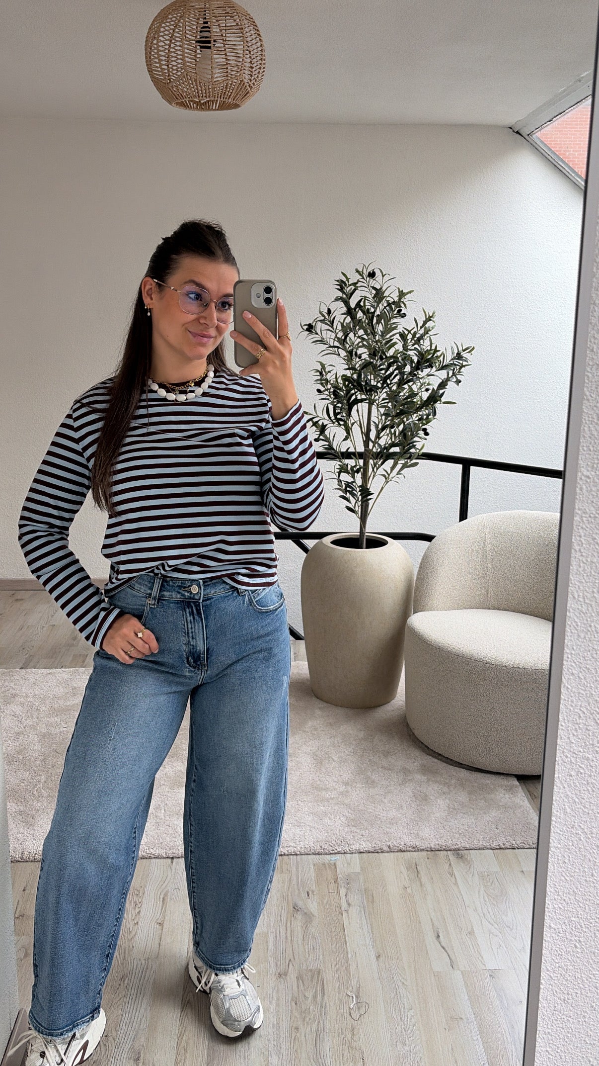 BALLOON JEANS BLAUW