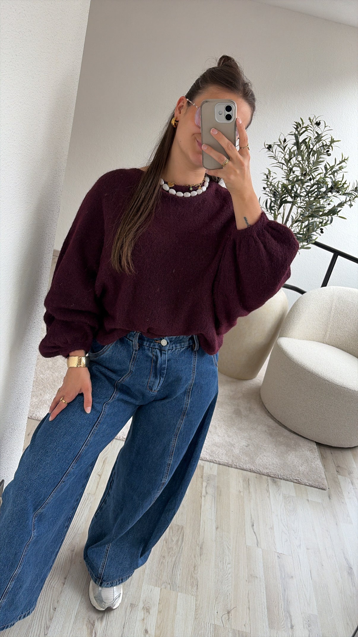 KNIT BURGUNDY