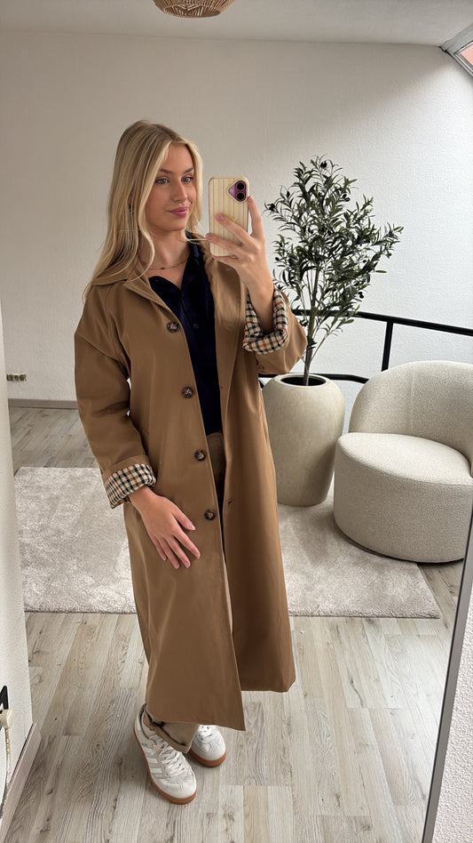 LANGE TRENCHCOAT CAMEL