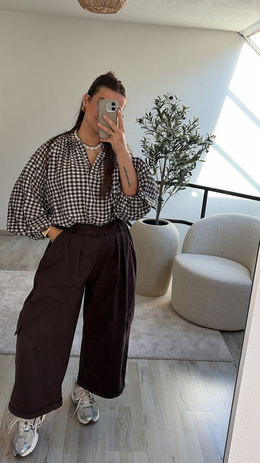 GERUITE BLOUSE BRUIN