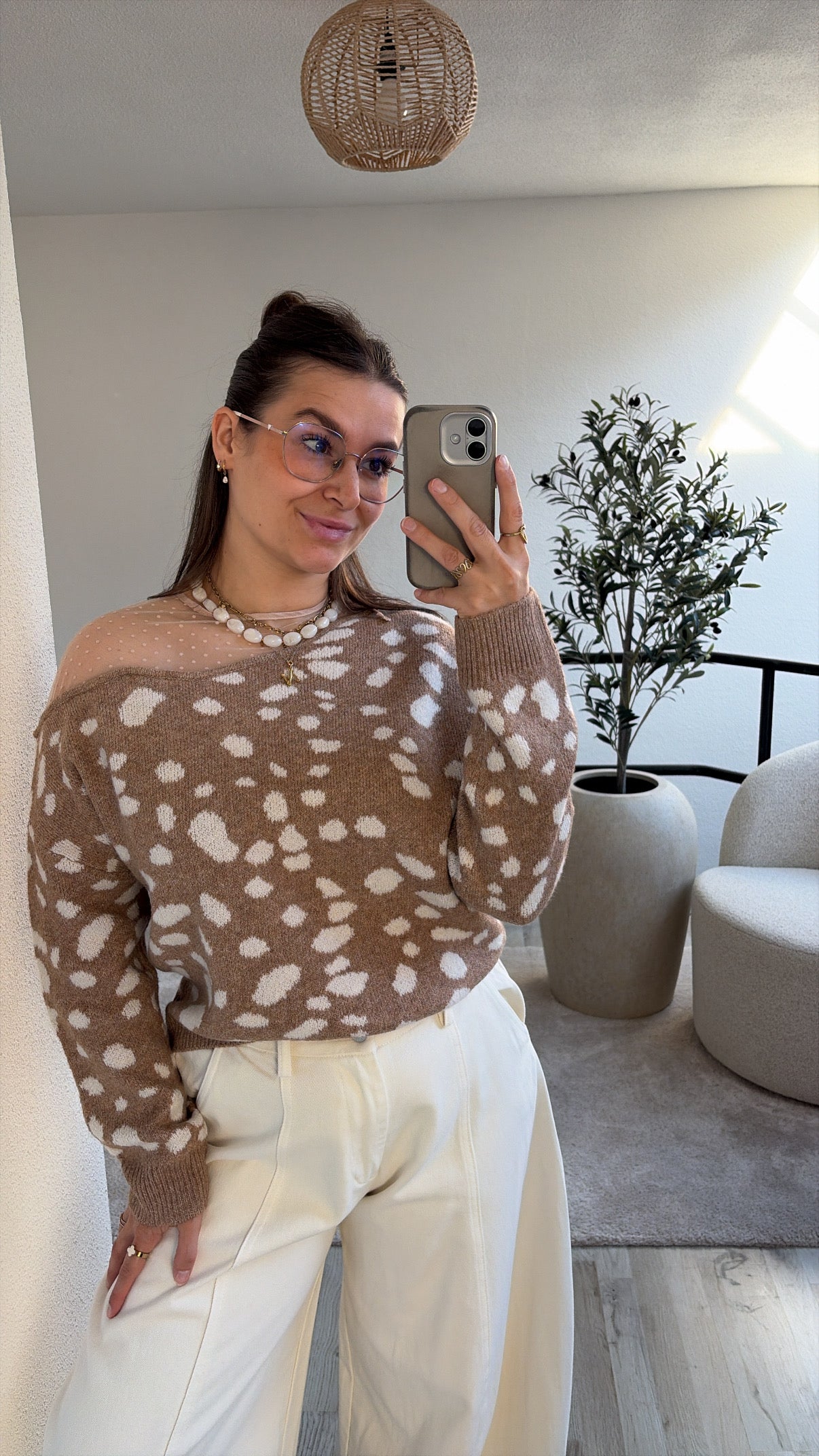 TAUPE BAMBI KNIT