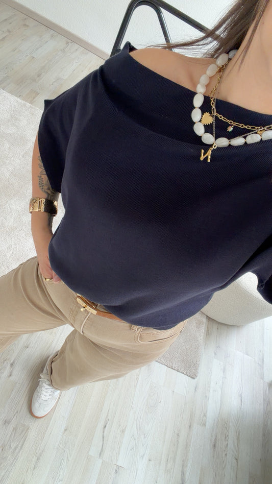 MARINE KNIT TOP