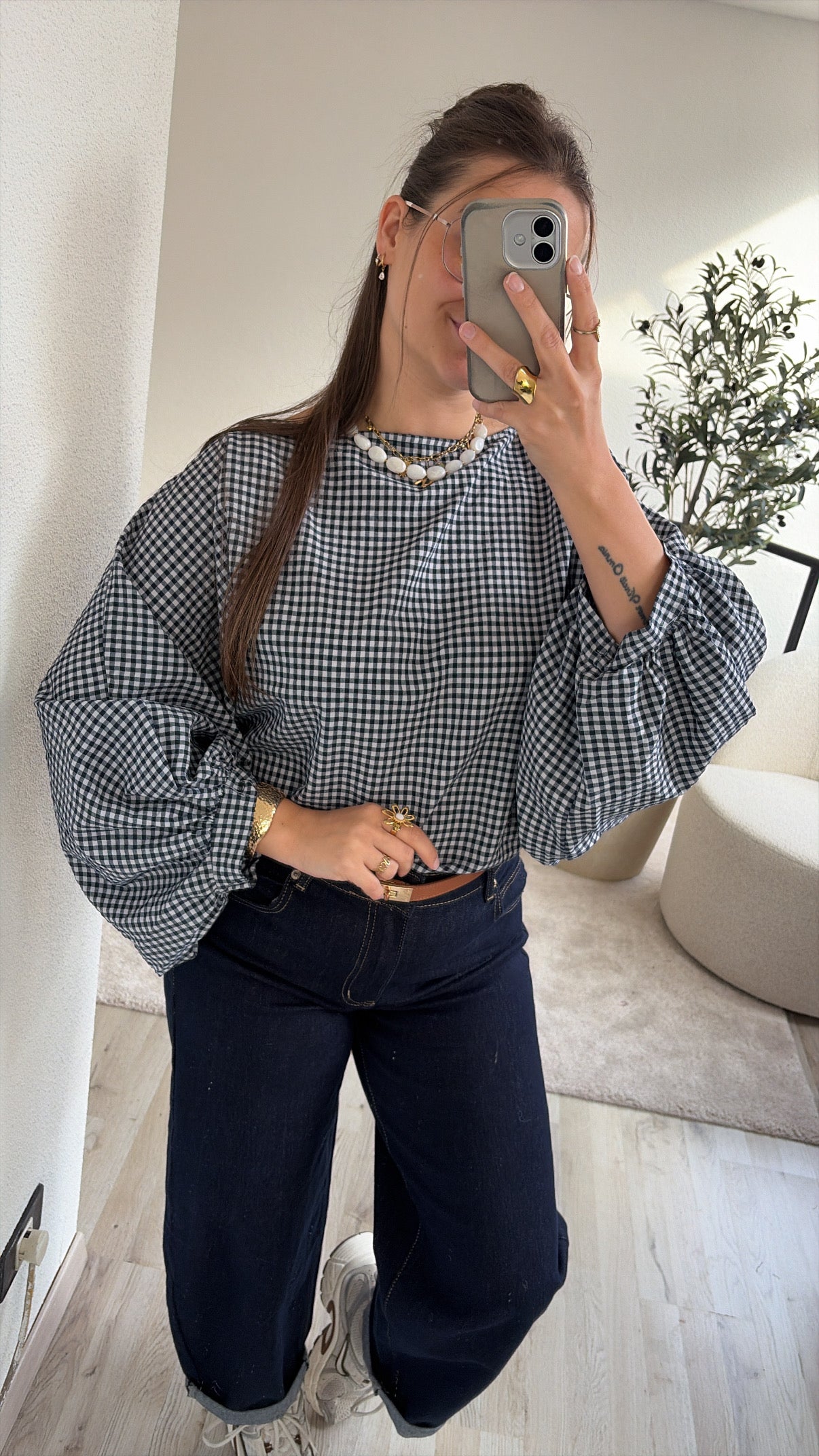 GERUITE BLOUSE MARINE