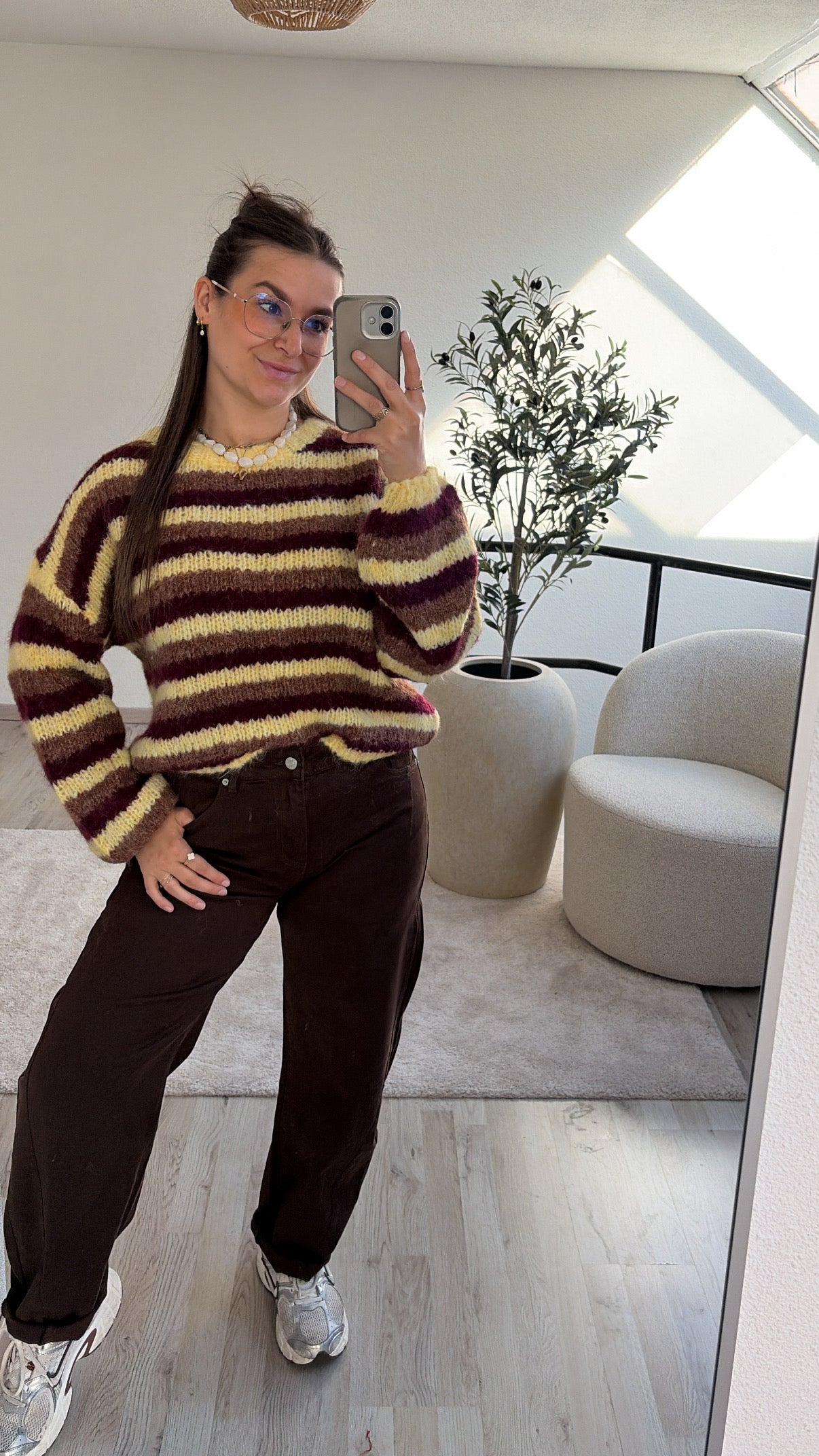 YELLOW STRIPED KNIT
