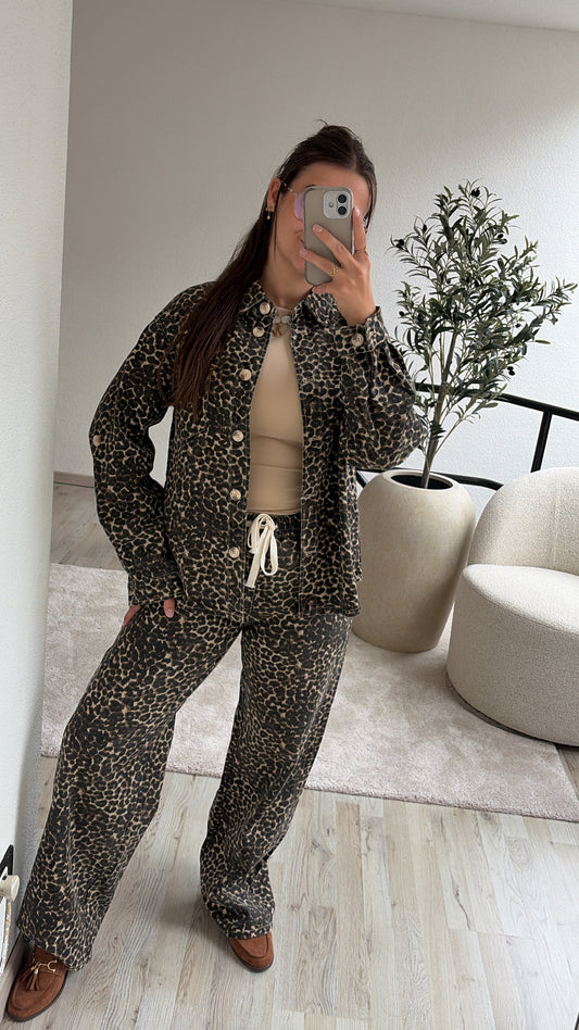 JEANSVEST LEOPARD