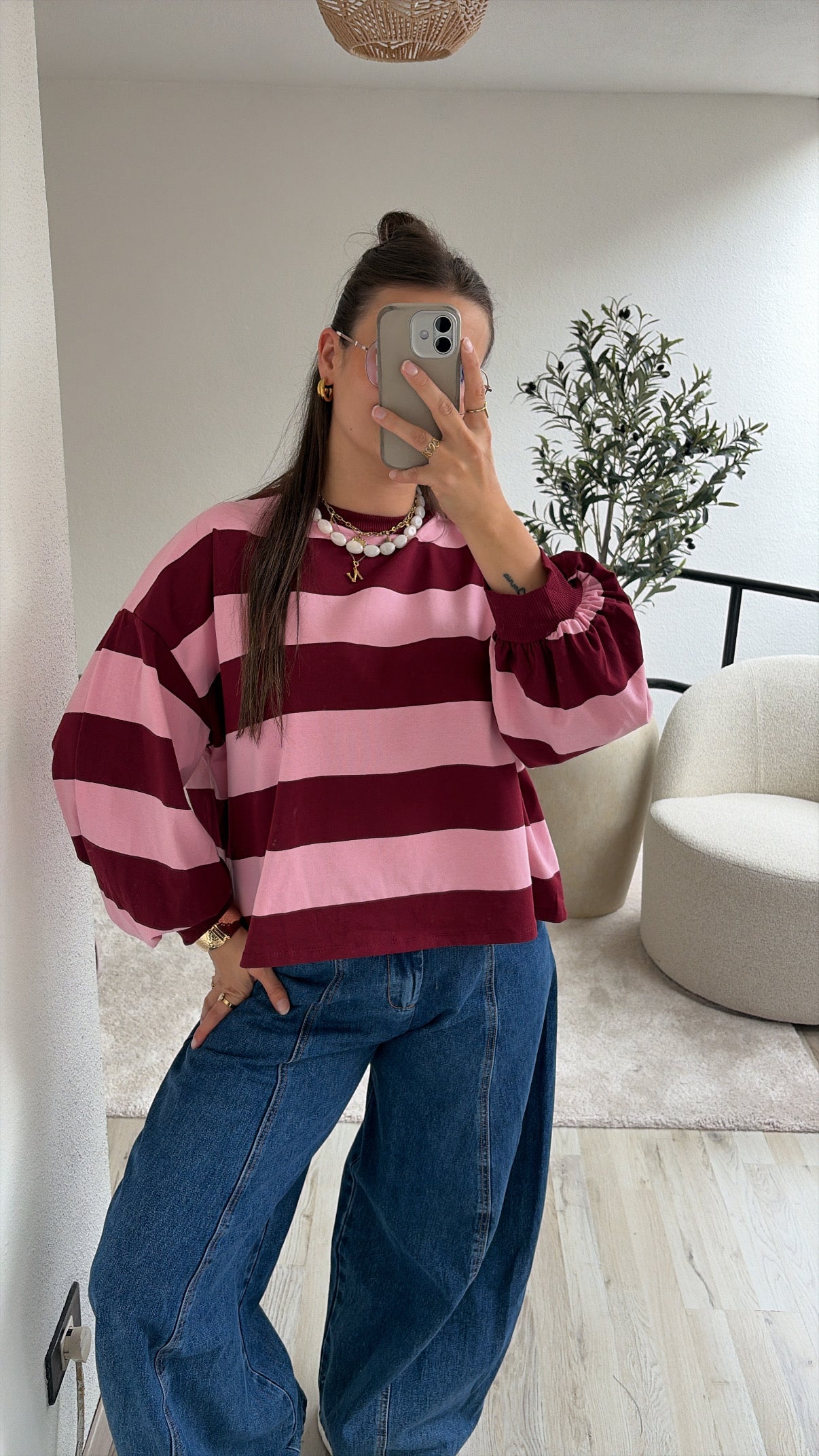 SWEATER BURGUNDY-ROZE