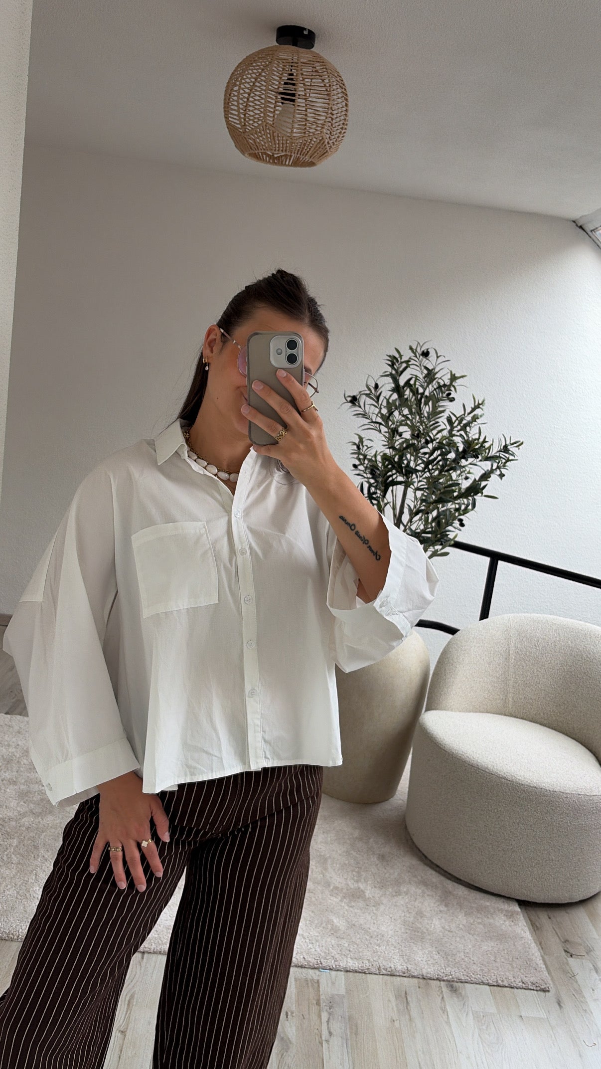 OVERSIZED BLOUSE WIT