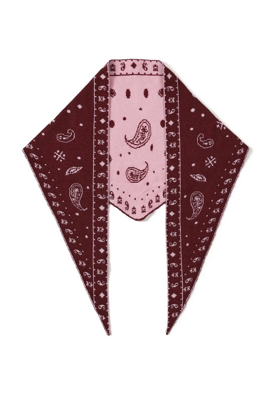 PAISLEY SJAALTJE BURGUNDY