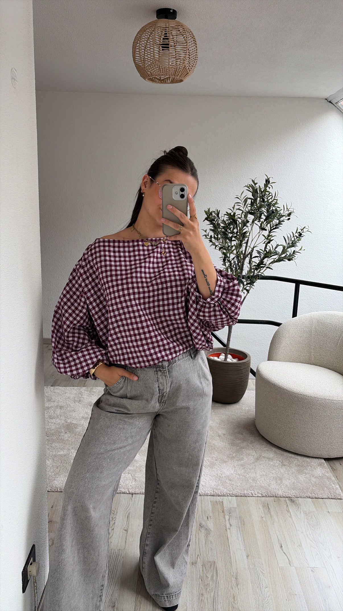 GERUITE BLOUSE VIOLET
